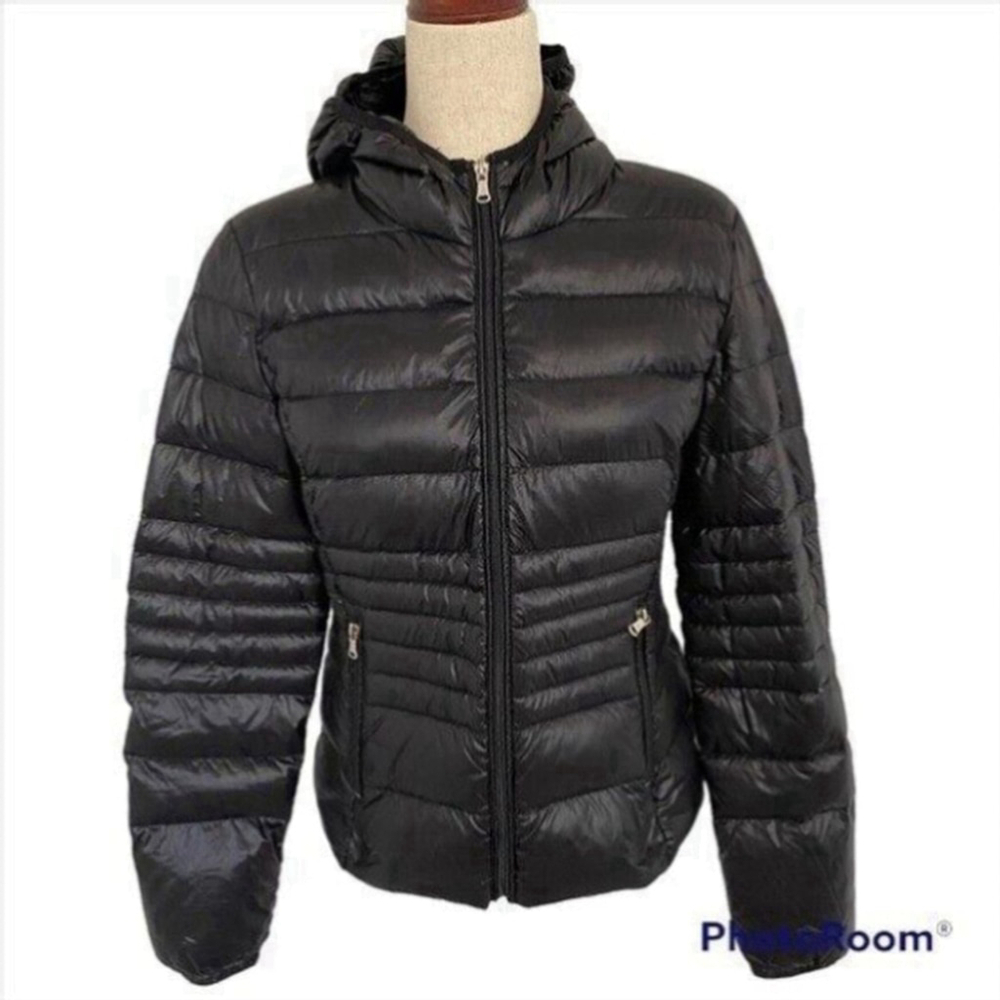 Halifax Black Traders Puffer Jacket Coat Size Small